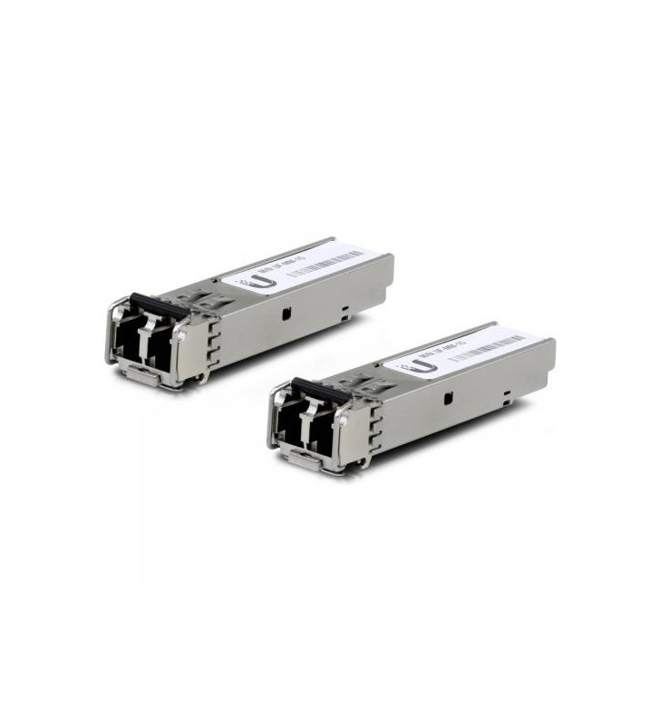 Ubiquiti U Fiber, UF-MM-1G Multi-Mode Module 1G, 2-Pack Data Rate: 1.25 Gbps SFP Cable Distance: 550M Connector Type: (2) LC. "