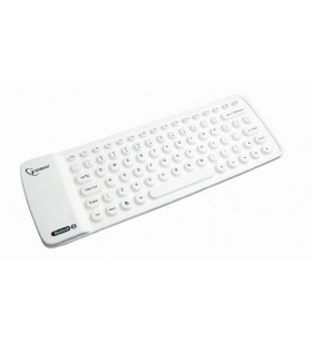 Tastatura GEMBIRD.  BLUETOOTH, FLEXIBILA, Mini - 81 taste, White, "KB-BTF1-W-US"
