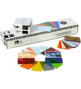 Zebra color PVC card - gold metallic, 30 mil (500 cards)