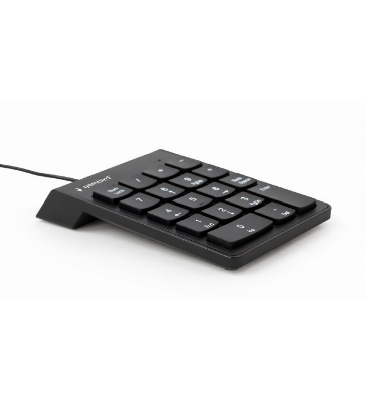 NUMERIC Keypad GEMBIRD, 18 taste, USB, 1.5m, compact design, "KPD-U-02" (include timbru verde 0.5 lei)