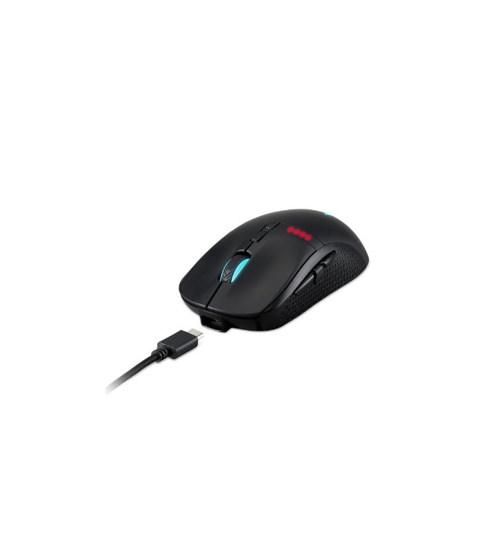 Acer Predator Cestus 350 mouse-uri RF Wireless+USB Type-C Optice 16000 DPI Ambidextru