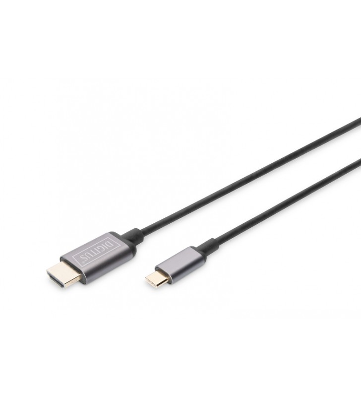 USB-C HDMI ADAPTER 1.8M 4K 30HZ/BLACK METAL HOUSING