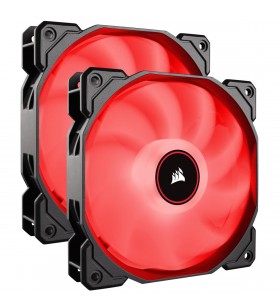 Cooler carcasa Corsair AF140 LED Low Noise Cooling Fan, 1200 RPM, Dual Pack - Red "CO-9050089-WW"
