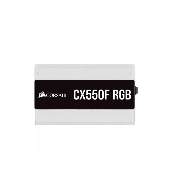 CORSAIR CX550F RGB Power Supply 550 Watt 80 PLUS Bronze Fully Modular White