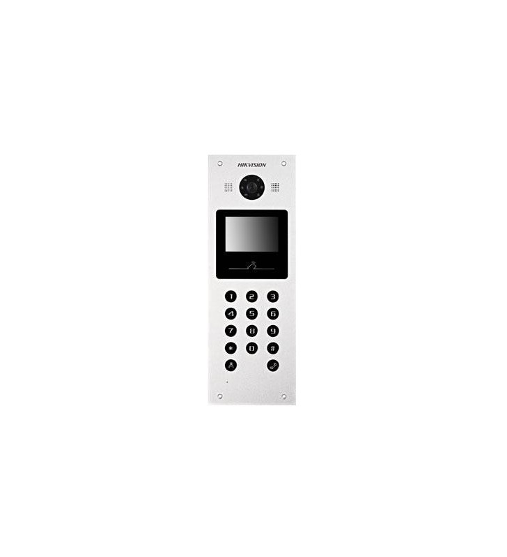 Video Intercom Hikvision DS-KD3002-VM 3.5 Physical Touch Key 1.3 MP Door Station, Aluminum Alloy, 3.5-inch Colorful TFT LCD Disp