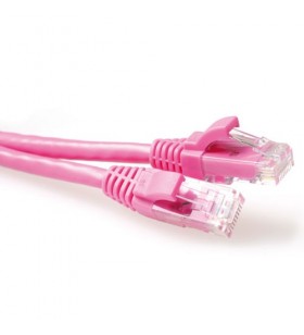 ACT CAT6A UTP 5m cabluri de rețea Roz