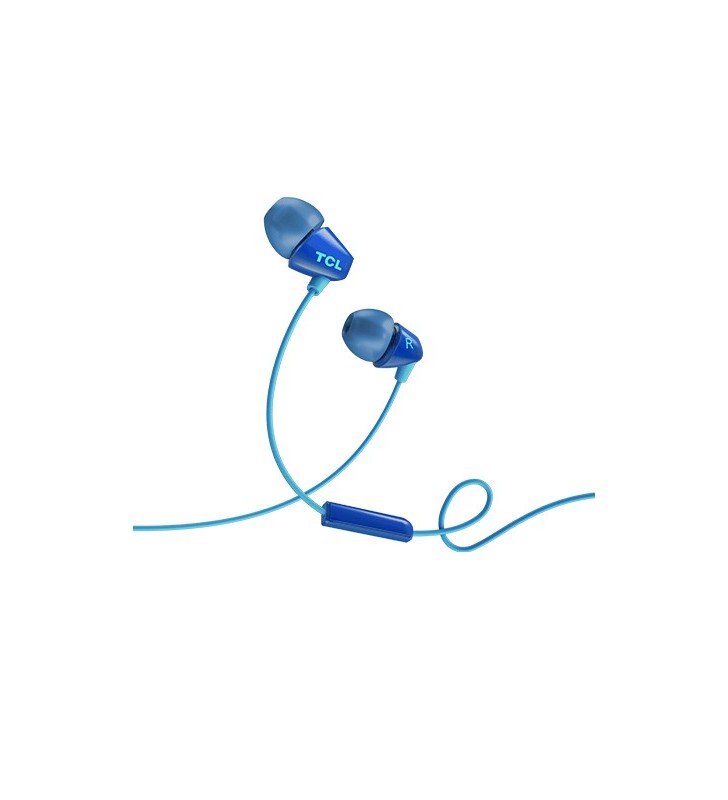 TCL SOCL100BL cască audio & cască cu microfon Căști În ureche Albastru