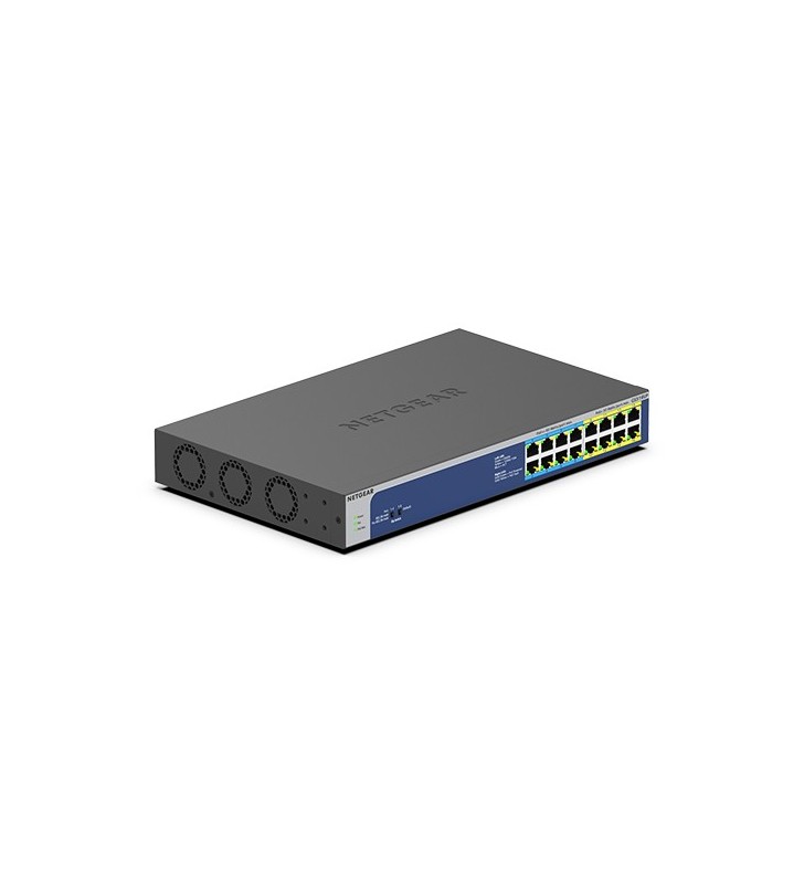 Netgear GS516UP Fara management Gigabit Ethernet (10/100/1000) Gri Power over Ethernet (PoE) Suport