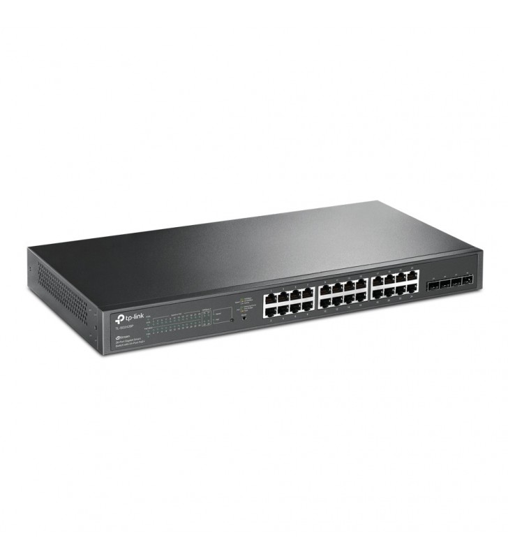 TP-LINK TL-SG2428P switch-uri Gigabit Ethernet (10/100/1000) Negru Power over Ethernet (PoE) Suport