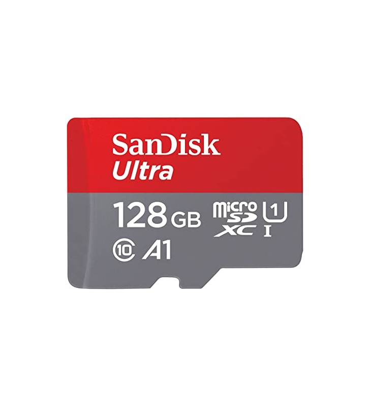 128GB SANDISK ULTRA MICROSDXC+/SD 120MB/S A1 CLASS 10 UHS-I