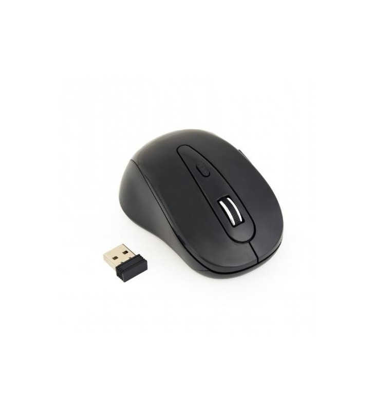 GEMBIRD MUSW-6B-01 Gembird Wireless optical mouse MUSW-6B-01, 1600 DPI, nano USB, black