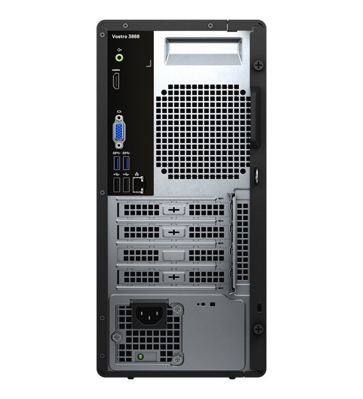 Dell Vostro 3888 MT,Intel Core i5-10400(12MB,up to 4.3 GHz),8GB(1x8)2666MHz DDR4,1TB(HDD)3.5"7200RPM HDD,DVD+/-,Integrated Graph