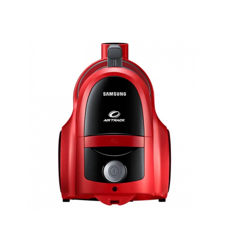 Aspirator fara sac Samsung VCC45T0S3R, 1.3 l, 850 W, Air Track, Tub telescopic, Rosu