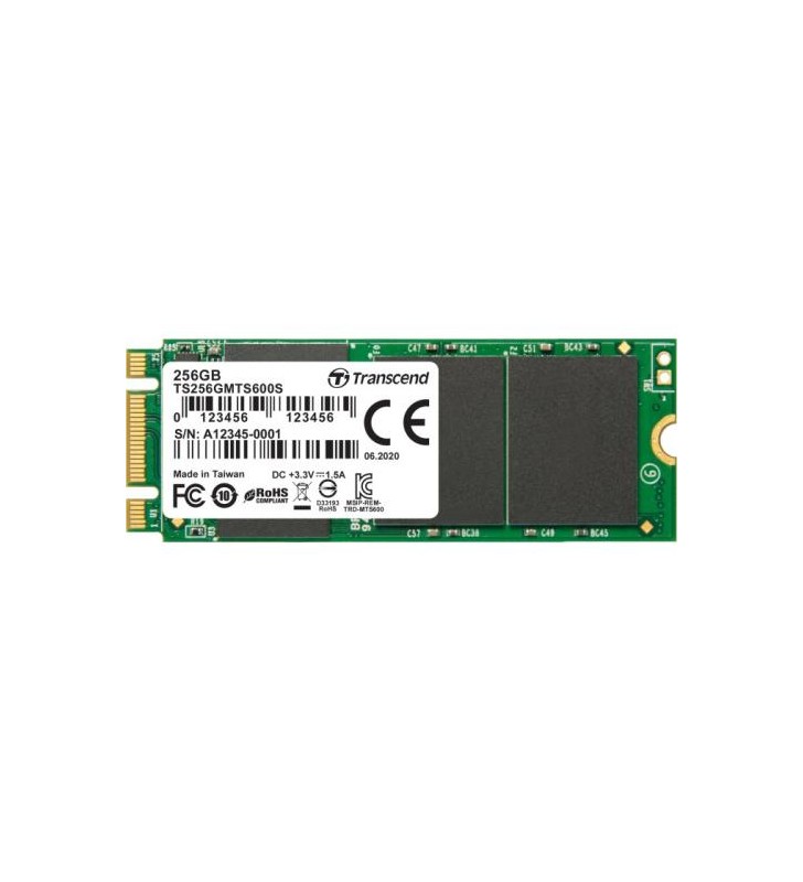 TRANSCEND 256GB M.2 2260 SSD SATA3 B+M Key MLC