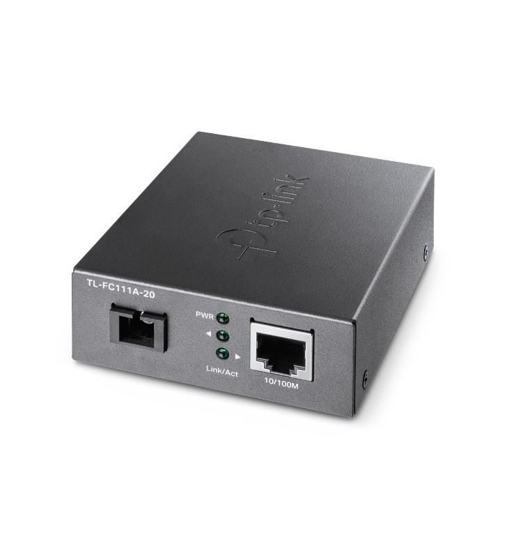 TP-LINK TL-FC111A-20 convertoare media pentru rețea 100 Mbit s Monomodală Negru