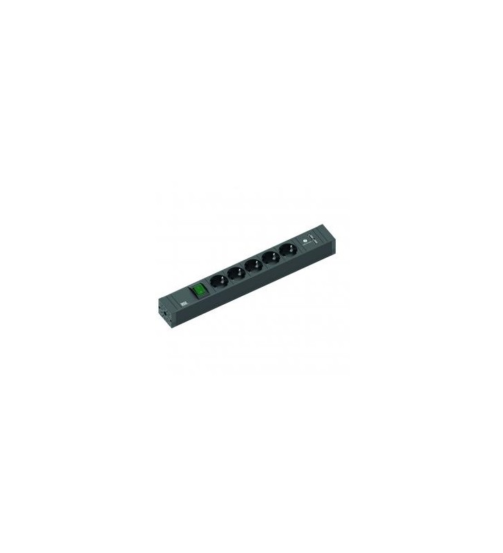 Prelungitor Connect-Line 420.0021, 5 prize Schuko, 2x USB charger, Cablu 2m, Prot.copii,Intrerupator