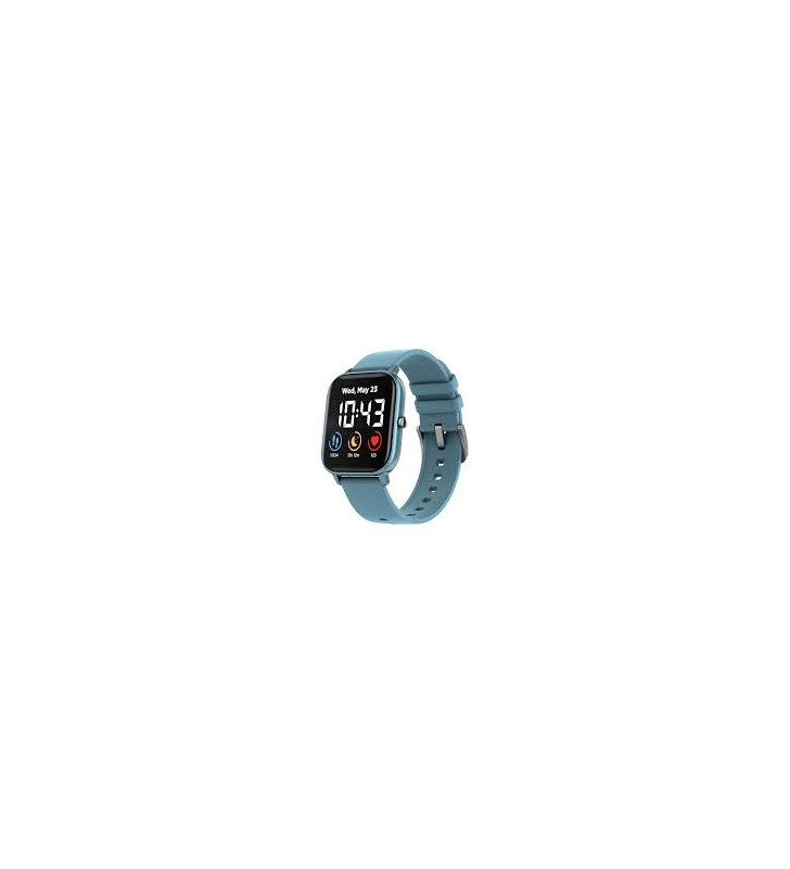 CANYON Wildberry SW-74 Smart watch, 1.3inches TFT full touch screen, Zinc plastic body, IP67 waterproof, multi-sport mode, compatibility with iOS and android, blue body with blue silicon belt, Host: 43*37*9mm, Strap: 230x20mm, 45g