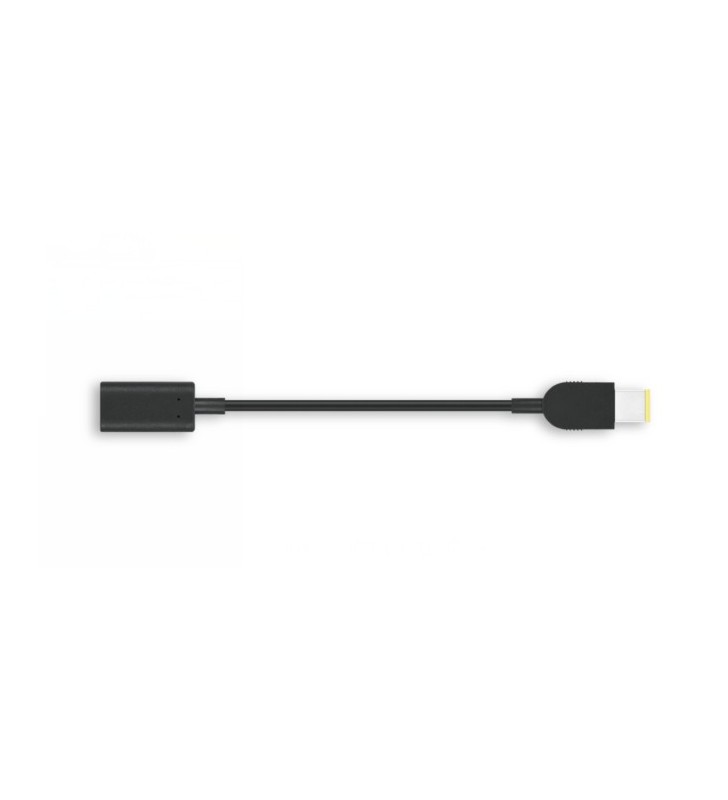 Lenovo 4X90U45346 cabluri prelungitoare cu mufe mamă/tată USB-C Slim-tip Negru