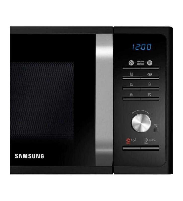 Cuptor cu microunde Samsung Solo 23l, 800W, tip button/tact, Display LED albastru, negru