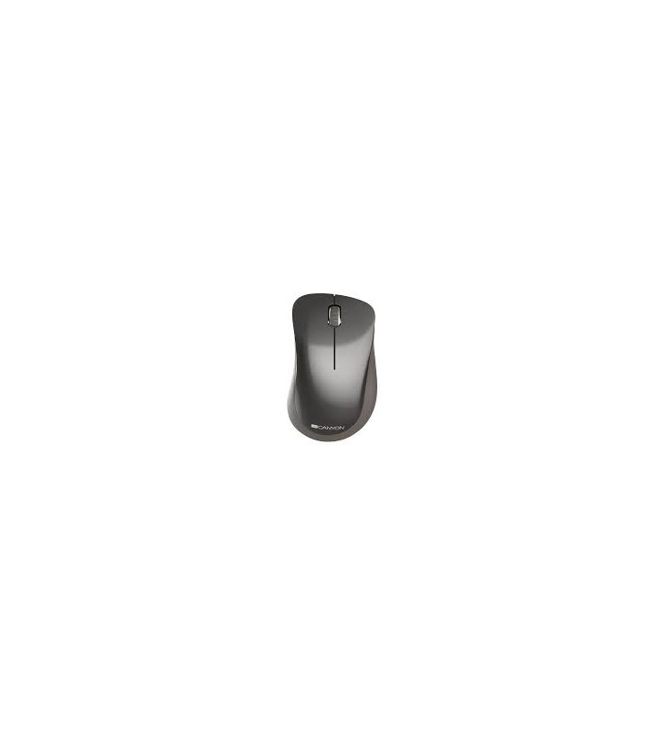 Canyon 2.4 GHz Wireless mouse ,with 3 buttons, DPI 1200, Battery:AAA*2pcs,Dark Gray ,67*109*38mm,0.063kg