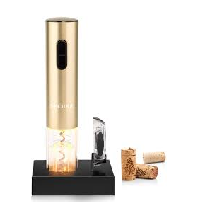 Maggiore, smart wine opener, foil cutter, 480mAh battery, Dimensions D 48*H228mm, black + gold