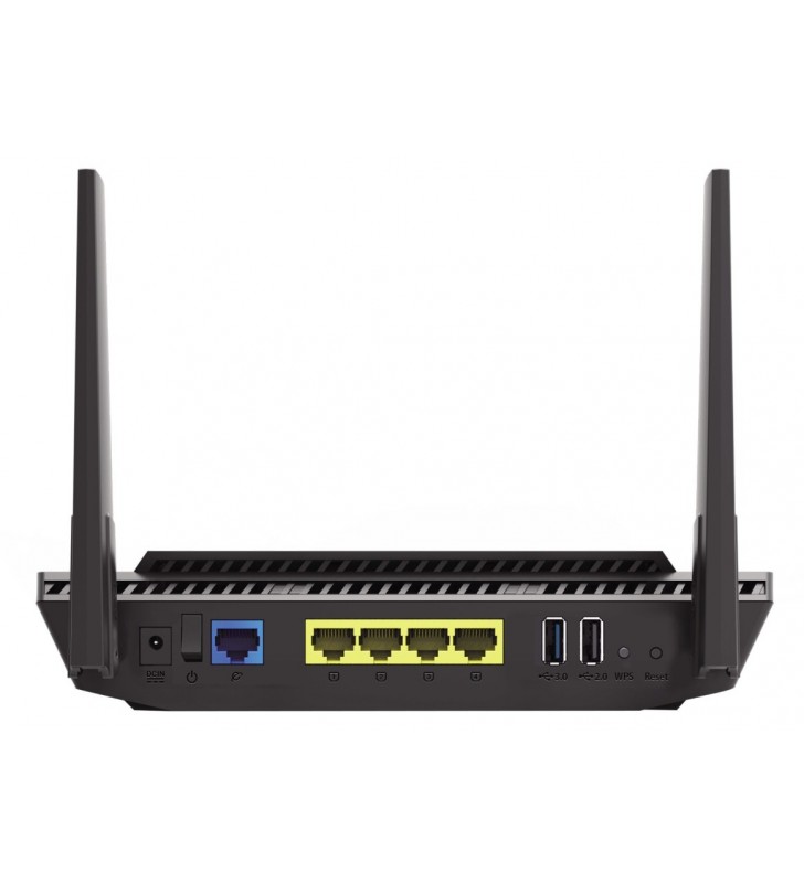 ASUS RT-AX56U router wireless Bandă dublă (2.4 GHz/ 5 GHz) Gigabit Ethernet Negru