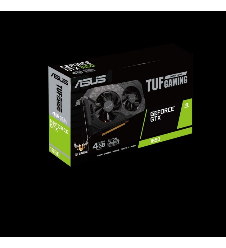 ASUS TUF Gaming TUF-GTX1650-4GD6-P-GAMING plăci video NVIDIA GeForce GTX 1650 4 Giga Bites GDDR6