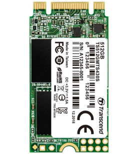 TRANSCEND TS512GMTS430S Transcend 512GB M.2 2242 SSD 430S SATA3 B+M Key TLC R/W 560/500 MB/s