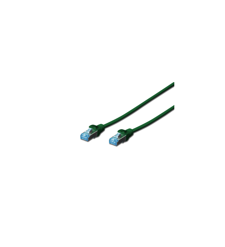 CAT 5e SF-UTP patch cord, Cu, PVC AWG 26/7, length 3 m, color green