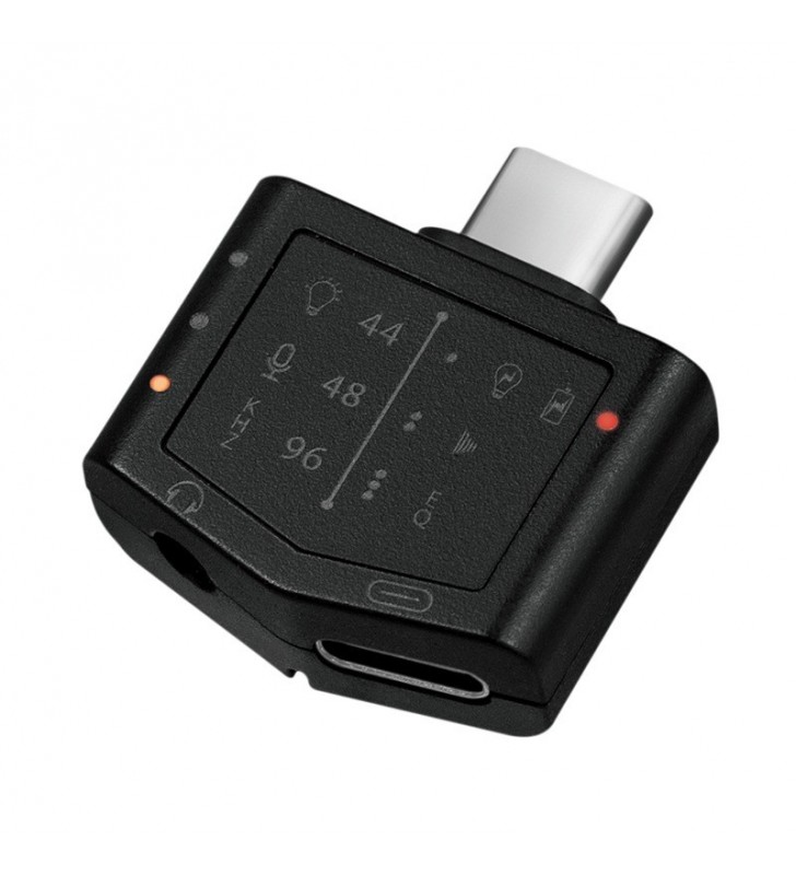CONVERTOR audio LOGILINK, intrare: 1 x USB-C (T), 1 x USB-C (M) (w. PD fast charge 20V/3A 60W), iesire: 1 x 3.5" jack (M),  24-b