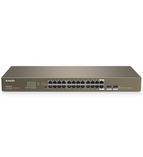 24-port Gigabit Ethernet Switch + 2-Port SFP Combo, auto-negotiation RJ45 ports (Auto MDI/MDIX), RM