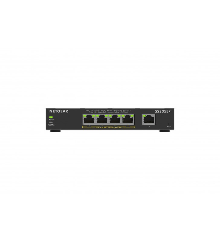 Netgear GS305EP Gestionate L2/L3 Gigabit Ethernet (10/100/1000) Negru Power over Ethernet (PoE) Suport