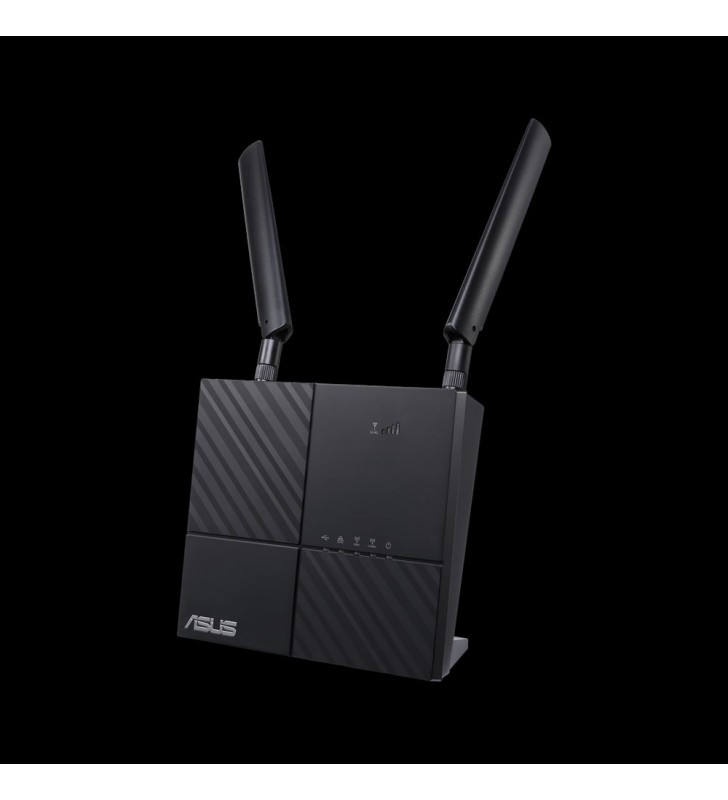ASUS 4G-AC53U router wireless Bandă dublă (2.4 GHz/ 5 GHz) Gigabit Ethernet 3G Negru