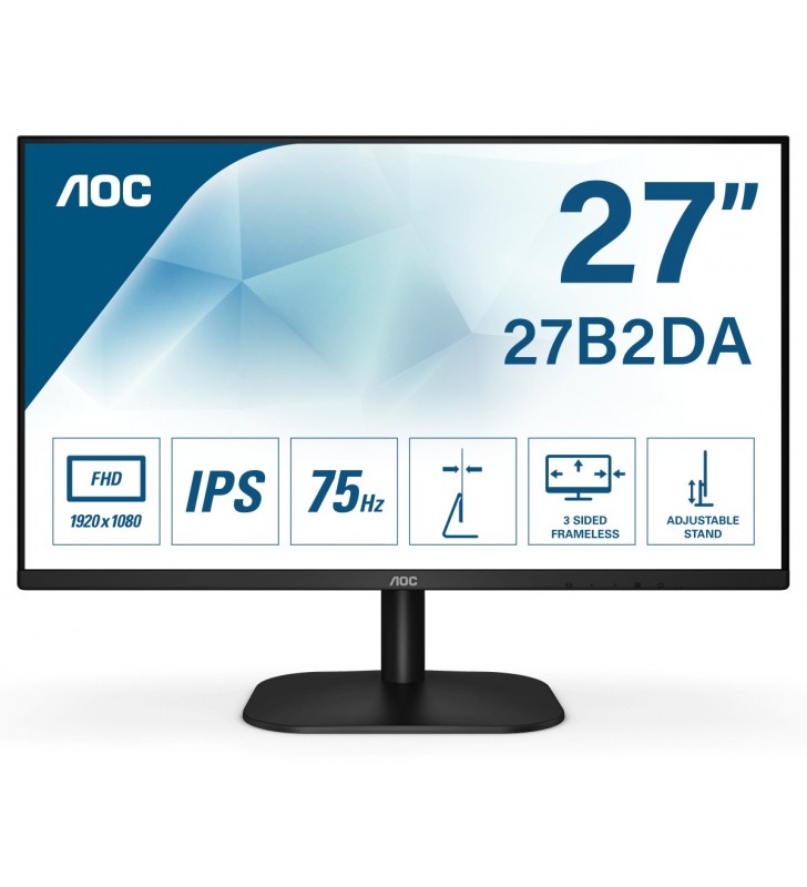 AOC Basic-line 27B2DA LED display 68,6 cm (27") 1920 x 1080 Pixel Full HD Negru