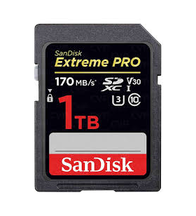 EXTREME PRO SDXC CARD/1TB - 170MB/S V30 UHS-I U3