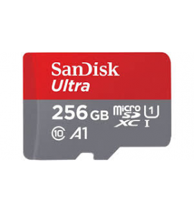 256GB SANDISK ULTRA MICROSDXC+/SD 120MB/S A1 CLASS 10 UHS-I
