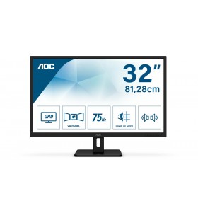 Monitor LED AOC Q32E2N, 31.5inch, 2560x1440, 4ms, Black