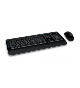 Microsoft Wireless Desktop 3050 tastaturi RF fără fir Poloneză Negru