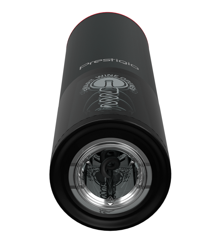 Lugano, smart wine opener, aerator, vacuum stopper preserver, foil cutter, 500mAh battery, Dimensions D 52*H200mm, black