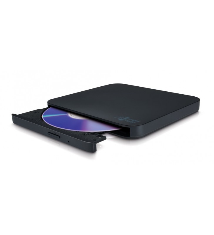 Hitachi-LG Slim Portable DVD-Writer unități optice Negru DVD±RW