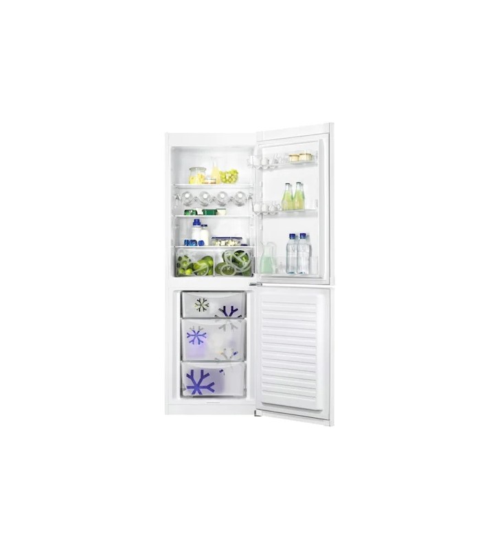 Combina frigorifica Zanussi, 303 l, clasa A++, inaltime 175 cm, tehnologie Static low frost, alba