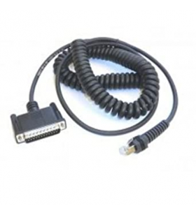 Cable, RS-232, 25P, Male, CBX800 Power Off Terminal, Coiled, 12 ft.