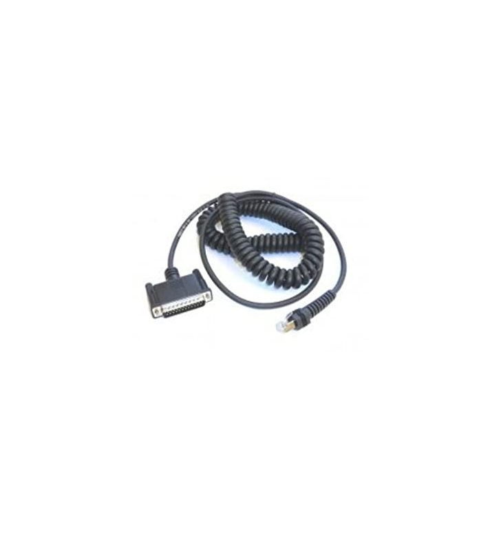 Cable, RS-232, 25P, Male, CBX800 Power Off Terminal, Coiled, 12 ft.