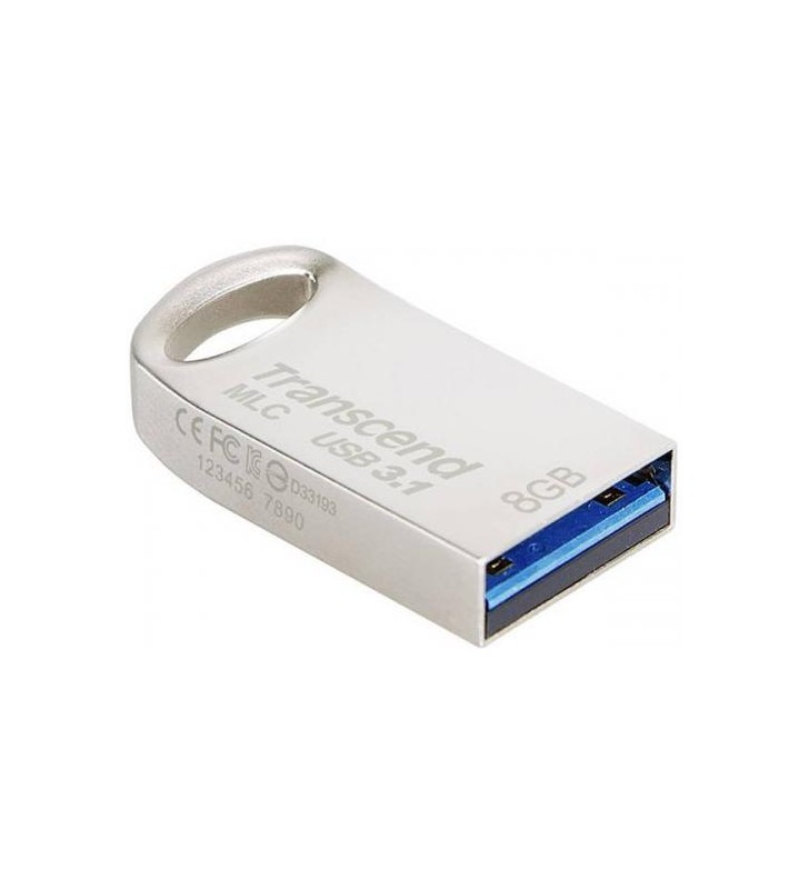 TRANSCEND Jetflash 720 8GB USB 3.1 Gen1 MLC NAND Flash Chips silver