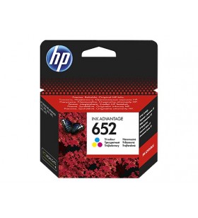 HP 652 Tri-color Original Ink Advantage Cartridge Cyan, Magenta, Galben Productivitate Standard