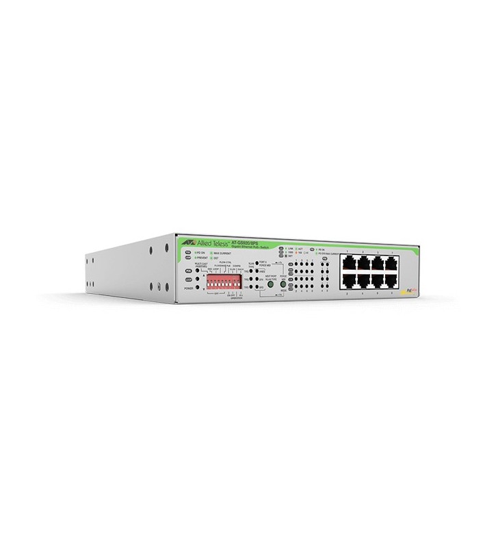 Allied Telesis AT-GS920/8PS-50 Fara management Gigabit Ethernet (10/100/1000) Power over Ethernet (PoE) Suport 1U Gri