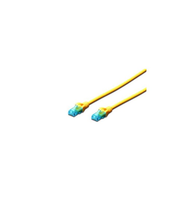 DIGITUS DK-1512-015/Y DIGITUS Premium CAT 5e UTP patch cable, Length 1,5 m Color yellow