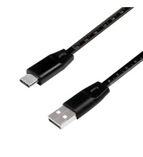 LOGILINK CU0157 LOGILINK - USB-A 2.0 cable USB-A male to USB-C male, black, 1m