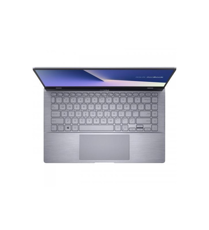 Laptop ultraportabil ASUS ZenBook UM433IQ cu procesor AMD Ryzen™ 5 4500U pana la 4GHz, 14" Full HD, 8GB, 512GB SSD, NVIDIA® GeForce® MX350 2GB, Windows 10 Home, Light Grey