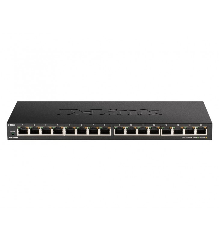 D-Link DGS-1016S switch-uri Fara management Gigabit Ethernet (10/100/1000) Negru